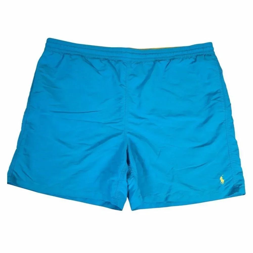 Polo Ralph Lauren Men’s 2XB Swim Trunks Blue Yellow